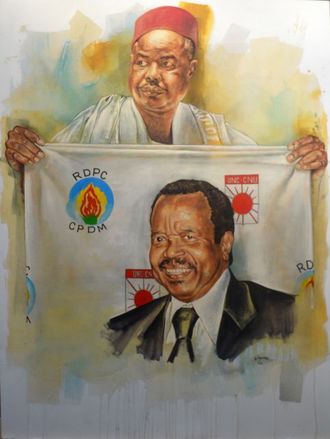 Blaise Compoare | Thomas Sankara<br>
200 x 150 cm