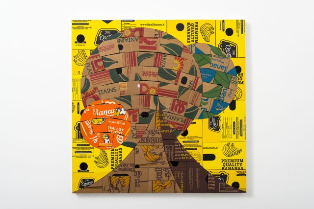 Mixed media on canvas<br>
80 x 80 cm