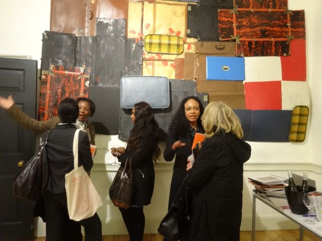 Suitcases, wire<br>
6’2” x 11’ / 188 x 335 cm<br>
Installation: 1:54 Contemporary African Art Fair, London, Axis Gallery, 2015