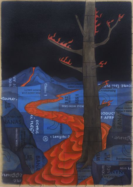 Oil on linen<br>
190 x 135 cm
