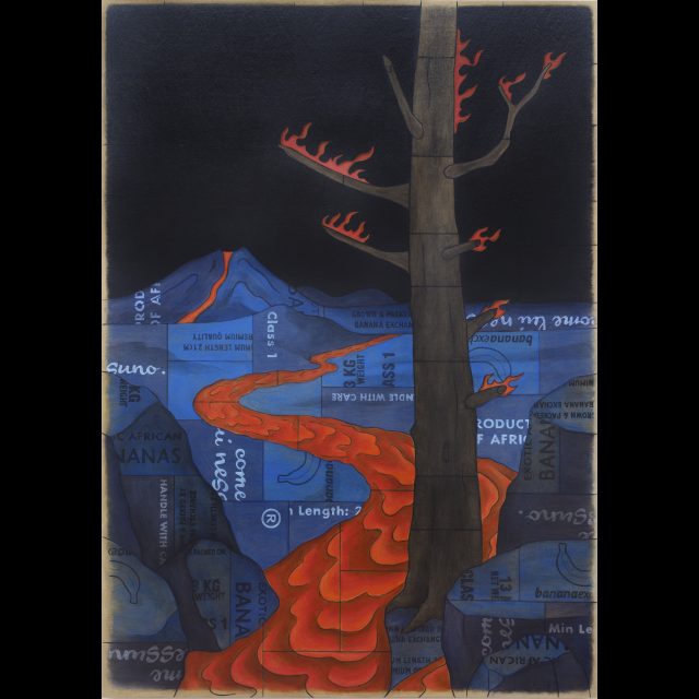 Oil on linen<br>
190 x 135 cm