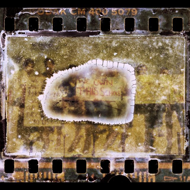 Digital print from water- and mould-damaged negative on Hahnemüle Fine Art Bayta paper<br>
100 x 108.70 cm; Edition: 3 + 2 AP<br>
55 x 60 cm; Edition: 5 + 2 AP