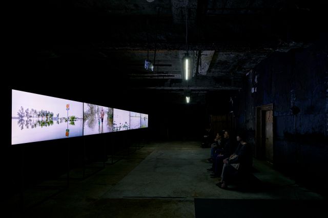 Series: Drowning World<br>
5-screen sound and video installation<br>
Edition: 5 + 2 AP