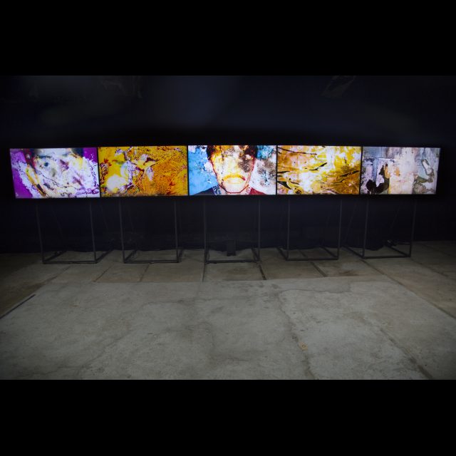 Series: Drowning World<br>
5-screen sound and video installation<br>
Edition: 5 + 2 AP