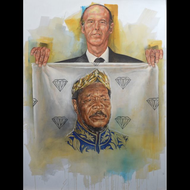 Valéry Giscard D'Estaing | Jean-Bédel Bokassa<br>
200 x 150 cm
