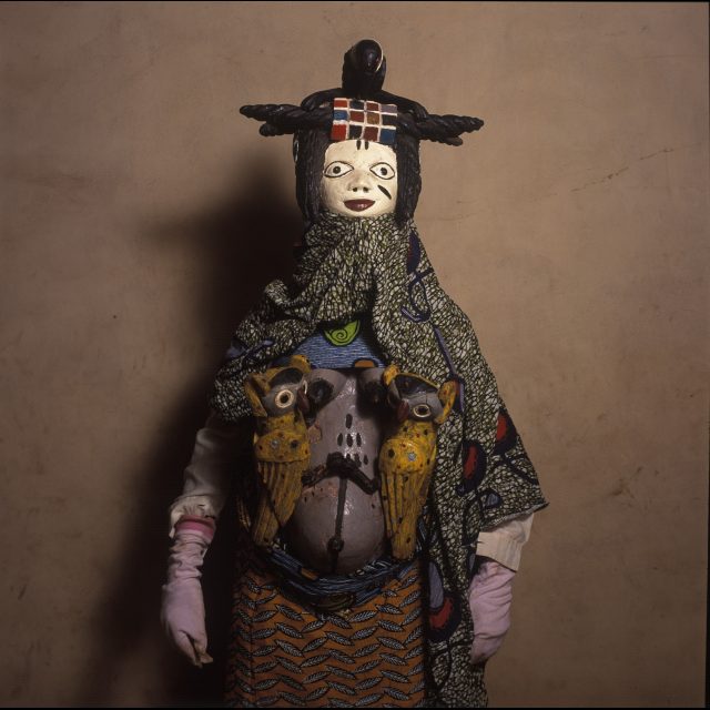 Series: <i>Egungun and Gelede Masquerades, Benin</i><br>
Chromogenic print on Fujiflex Crystal Archive paper<br>
30” x 30”; Edition: 5 + 2 AP<br>
50” x 50”; Edition: 3 + 1 AP