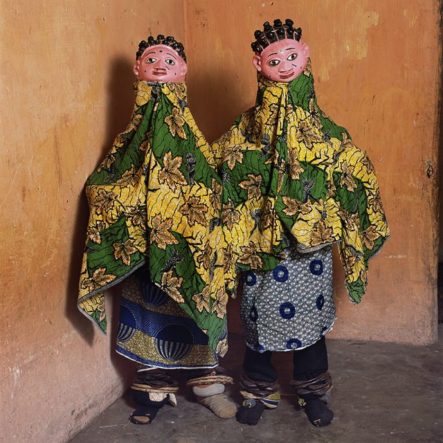 Series: <i>Egungun and Gelede Masquerades, Benin</i><br>
Chromogenic print on Fujiflex Crystal Archive paper<br>
30” x 30”; Edition: 5 + 2 AP<br>
50” x 50”; Edition: 3 + 1 AP