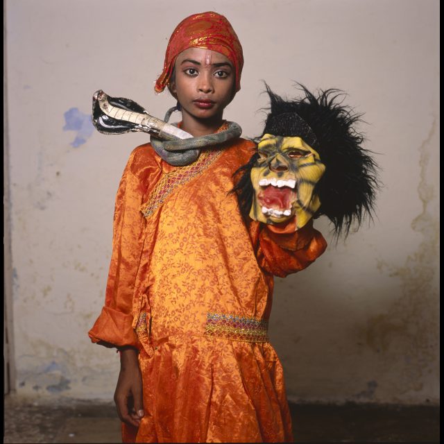 Series: <i>Actors in the Ramlila</i>, India<br>
Chromogenic print on Fujiflex Crystal Archive paper<br>
30” x 30”; Edition: 5 + 2 AP<br>
50” x 50”; Edition: 3 + 1 AP<br>