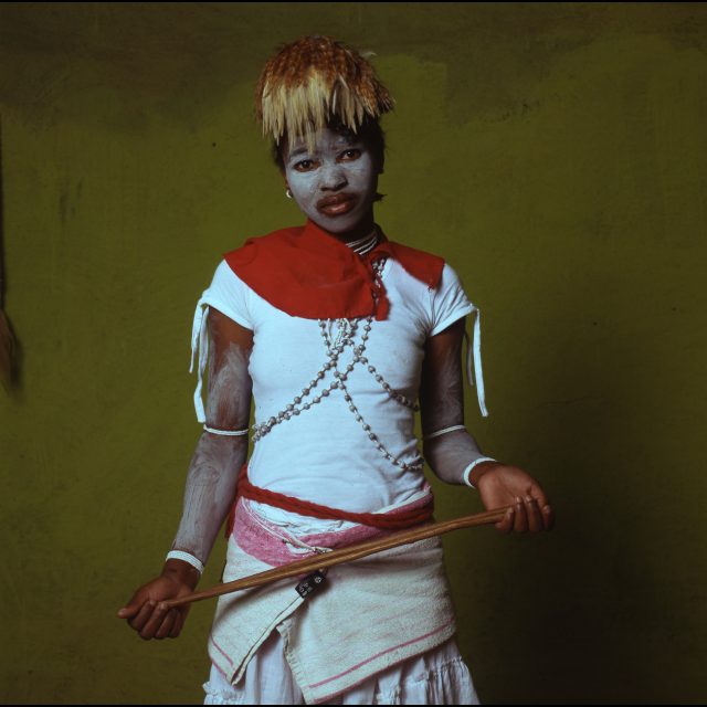 Series: <i>Twasas & Sangomas: Initiates & Healers</i>, 2013-14<br>
Chromogenic print on Fujiflex Crystal Archive paper<br>
30” x 30”; Edition: 5 + 2 AP<br>
50” x 50”; Edition: 3 + 1 AP