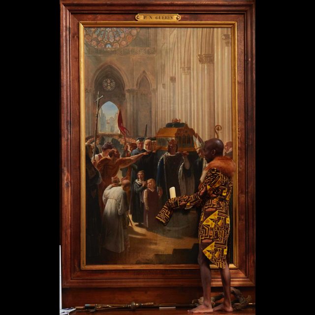 <i>Prédication de Saint-Denis dans les Gaules," huile sur toile par Nicolas-André Monsiau<i/><br>
Moi, Melchior 1er series, 2017-2021<br>
