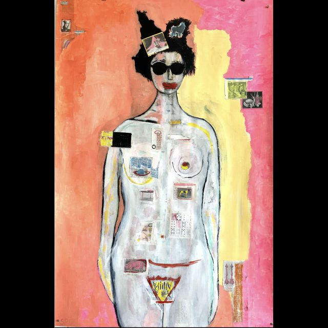 mixed media on Felix Shoeller True Fibre 200gsm paper<br>
130cm x 90cm / 51/ ¼" x 35 ½"<br>