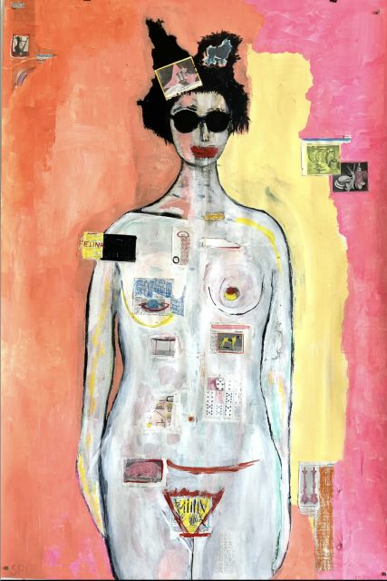 mixed media on Felix Shoeller True Fibre 200gsm paper<br>
130cm x 90cm / 51/ ¼" x 35 ½"<br>